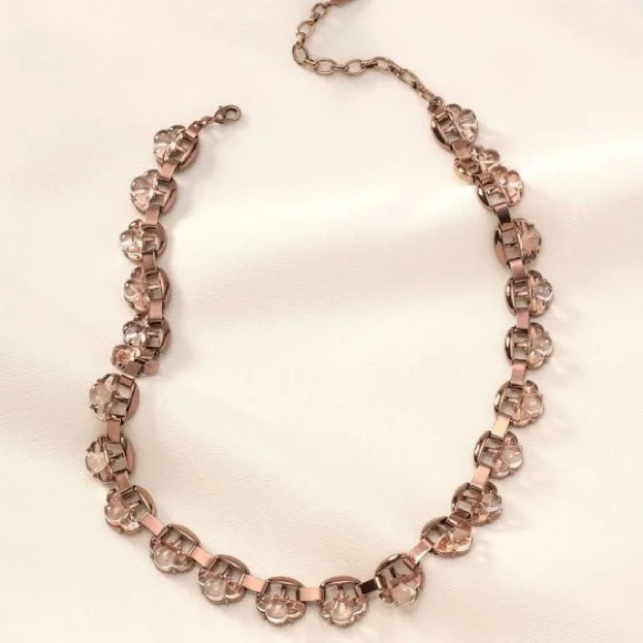 Stella & Dot Rose Gold Fleur Necklace - Picture 2 of 3